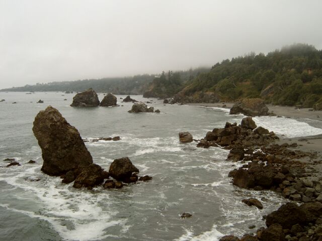 Pacific coast at Luffenholtz Creek Point